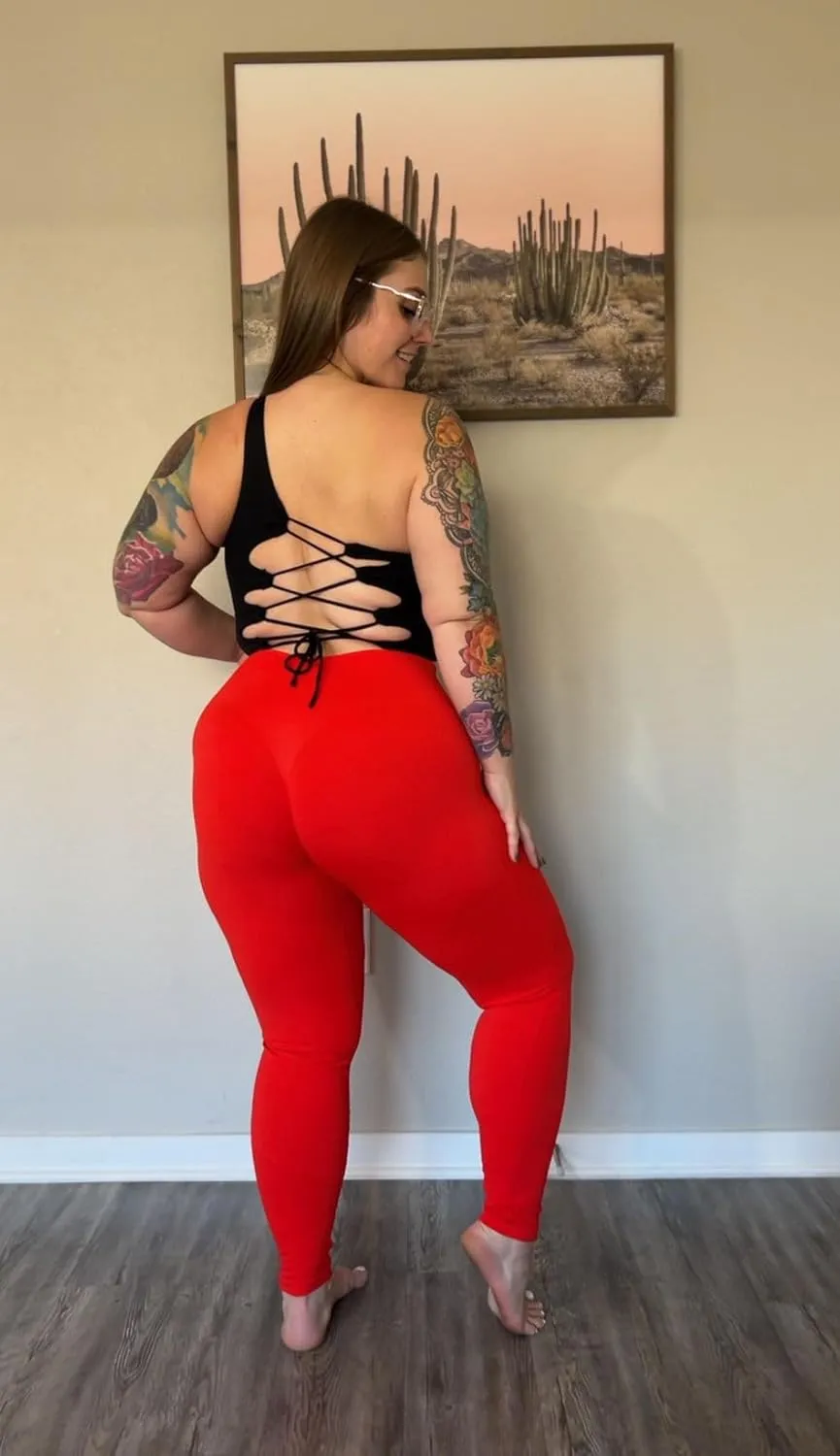 Aoxjox Workout Seamless Leggings for Women High Waisted Fitness Yoga Contour Sculpt Pants 22"
