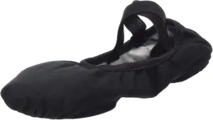 BA26 Canvas Split Sole Ballet Shoe (Medium 10.0L, Black)
