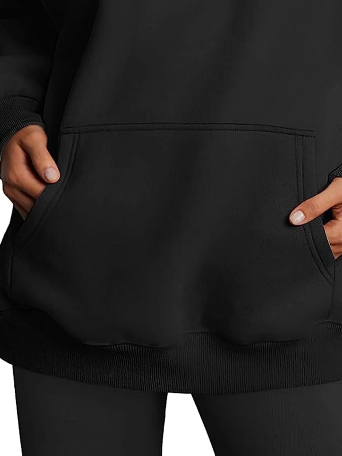 Bocianelli Womens Oversized Hoodies Satin lined Hoodies Oversized Sweatshirt Fall Sweaters Casual Y2K Jacket 2024 Clothes