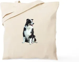 CafePress Australian Shep (BW) Tote Bag Reusable Natural Beige Canvas Shopping Bag