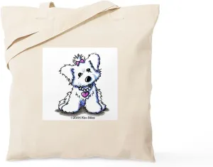 CafePress Maltese Diva Tote Bag Reusable Natural Beige Canvas Shopping Bag