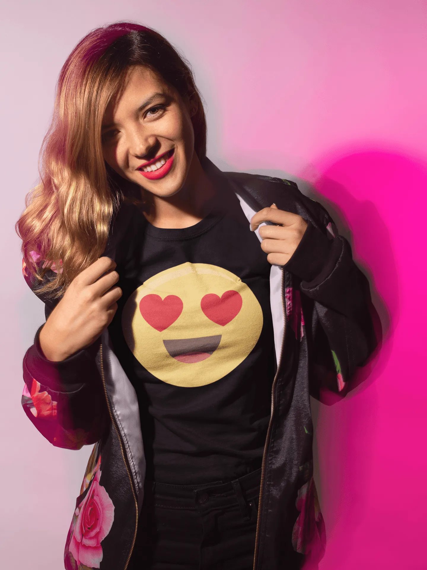 Charming Love Eyes Emoji Tee