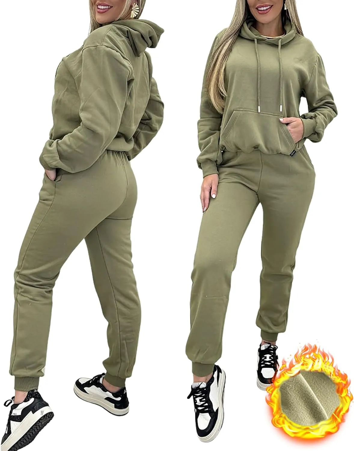 CHICME BEST SHOPPING DEALS Chic Me 2 Piece Jogger Set Long Sleeve Hoodie Pullover Tops Tracksuit Athletic Fall 0utfits