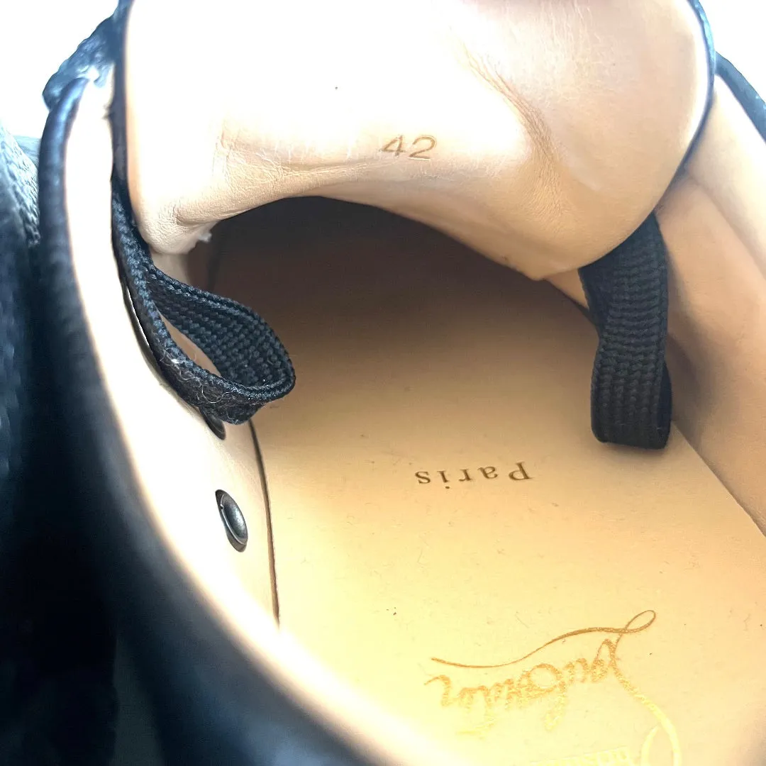 Christian Louboutin Black Rantulow Sneakers, 42
