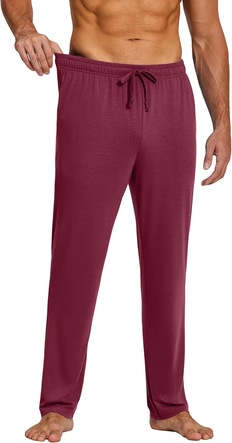 COOFANDY Men's Yoga Sweatpants Lightweight Open Bottom Lounge Pants Casual Drawstring Sweat Pants with Pockets