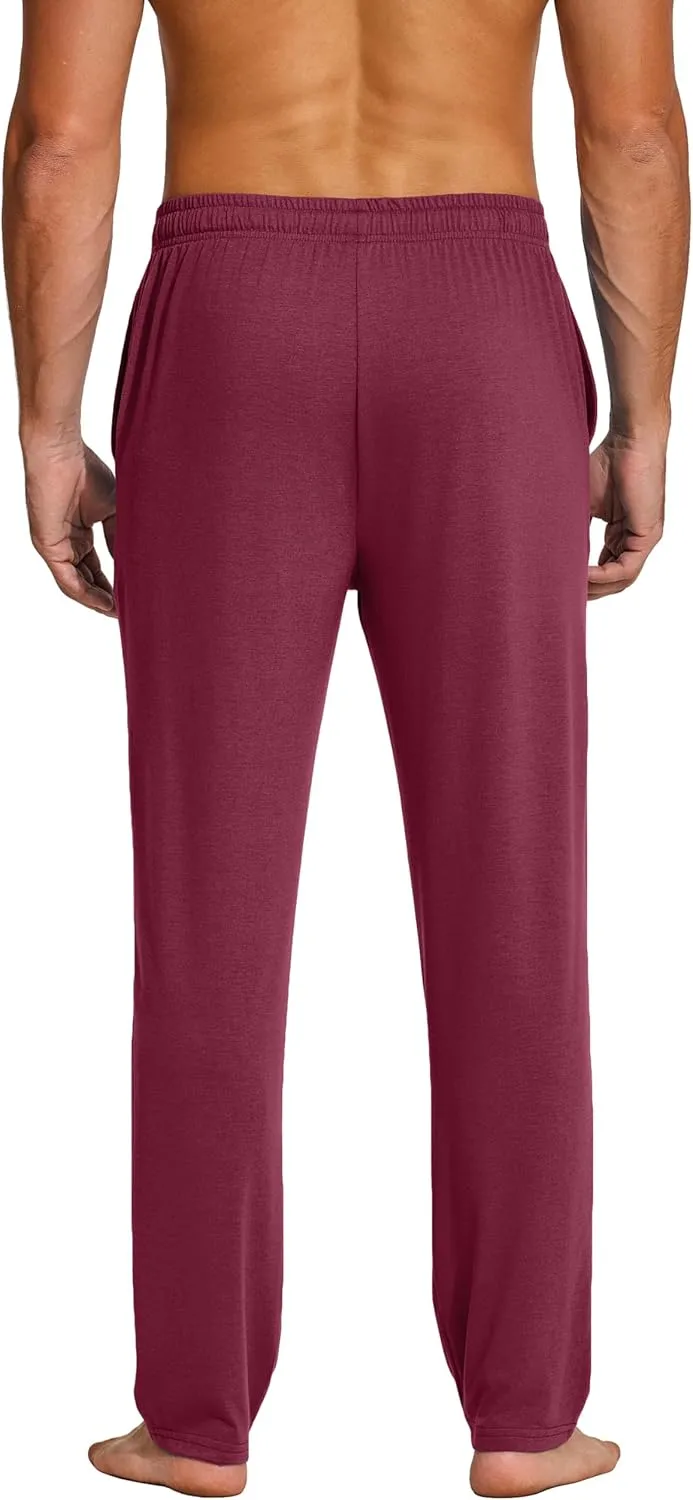 COOFANDY Men's Yoga Sweatpants Lightweight Open Bottom Lounge Pants Casual Drawstring Sweat Pants with Pockets