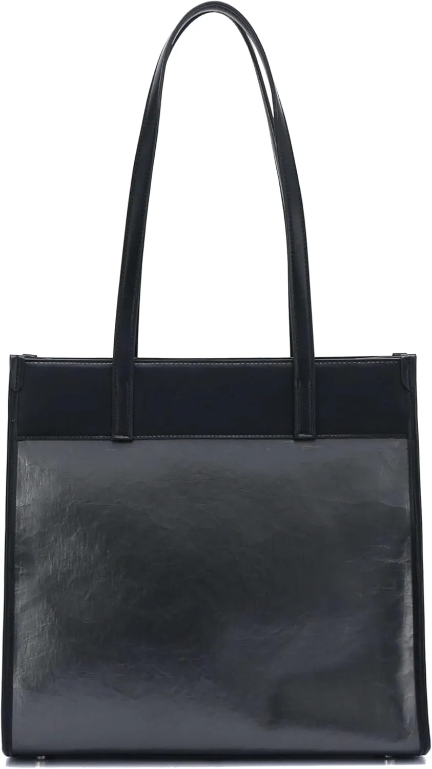 DOSHI - Portrait Tote 2 - Sustainable German Kraft Paper Vegan Leather Tote Bag for Women - Unique Vegan Tote Bag