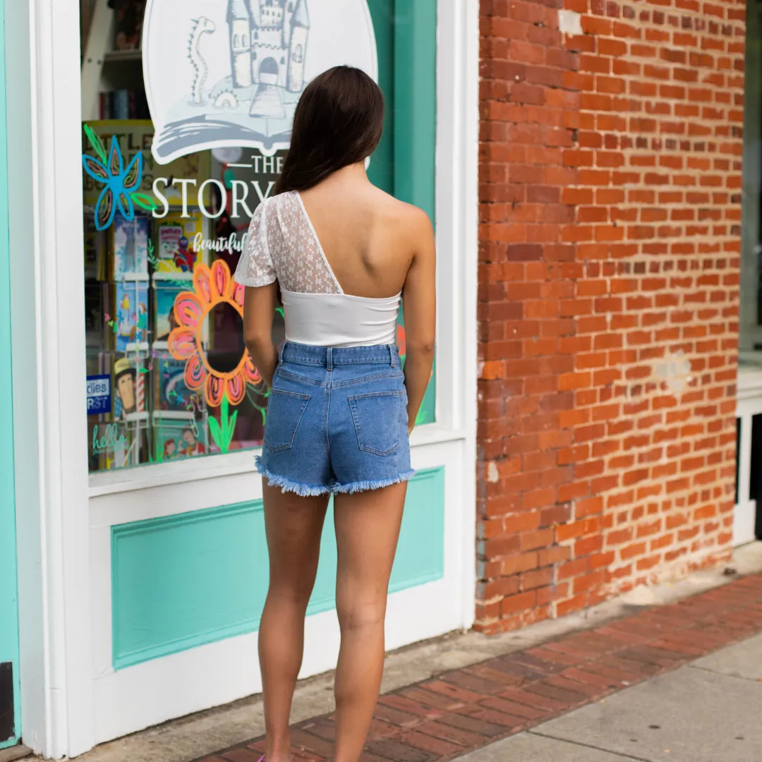 Good Vibes Denim Shorts