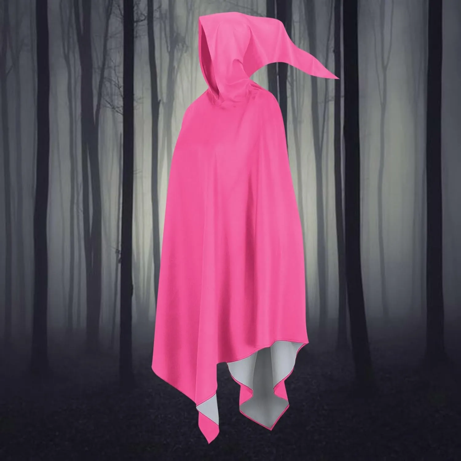 Halloween Costume Adult Unisex Witch Cloak Renaissance Medieval Hooded Cloak Vintage Cosplay Cape for Men and Women