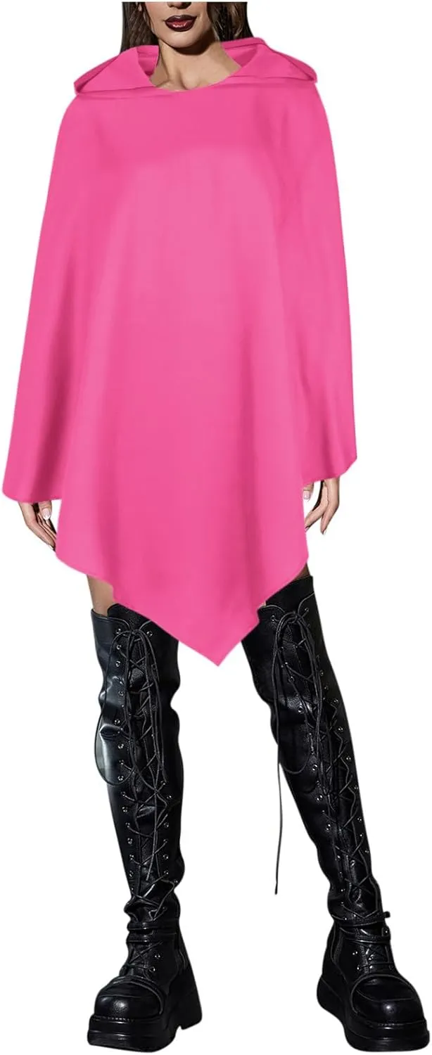Halloween Costume Adult Unisex Witch Cloak Renaissance Medieval Hooded Cloak Vintage Cosplay Cape for Men and Women