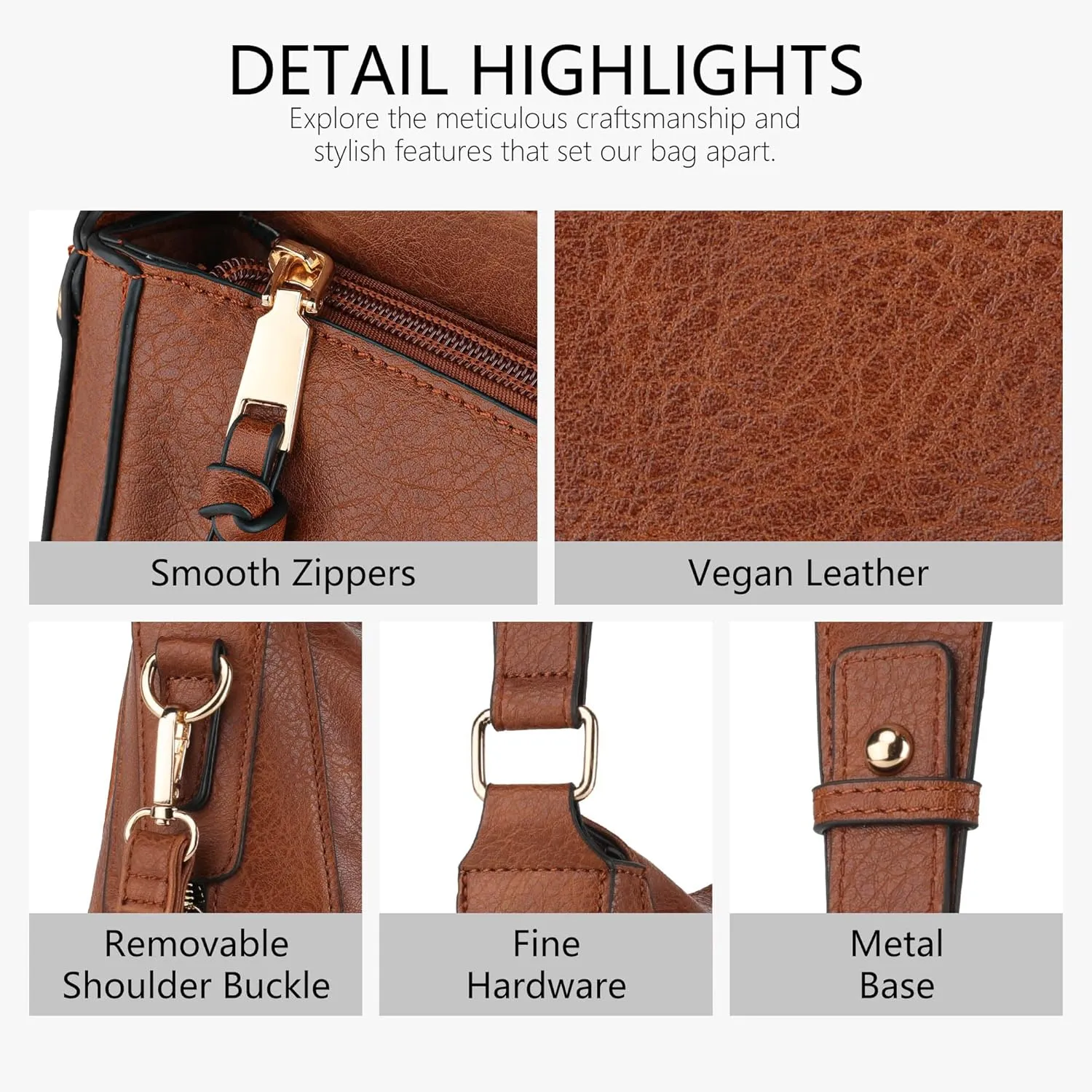 Handbags for Women Crossbody Bags Purses for Women Vegan Leather Shoulder Bag Hobo Bag for Travel Shopping