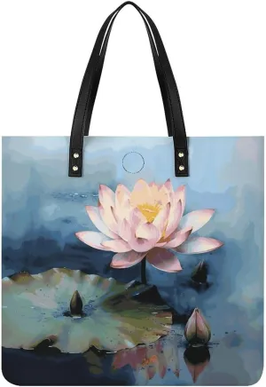 Handbags for WomenFlower PaintingTrendy Vegan Leather Hobo Handbags,Women's Soft Bucket Bag For Women - Ladies Handbags For Work, Travel, Casual Use,Birthday Gifts