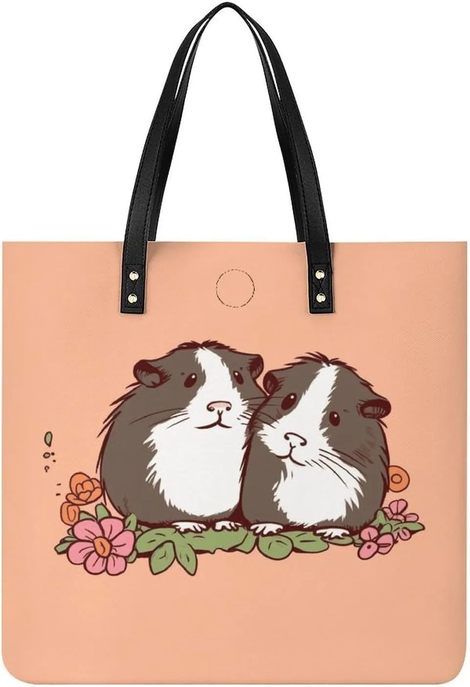 Handbags for WomenTwo Guinea Pigs Hanging OutTrendy Vegan Leather Hobo Handbags,Women's Soft Bucket Bag For Women - Ladies Handbags For Work, Travel, Casual Use,Birthday Gifts