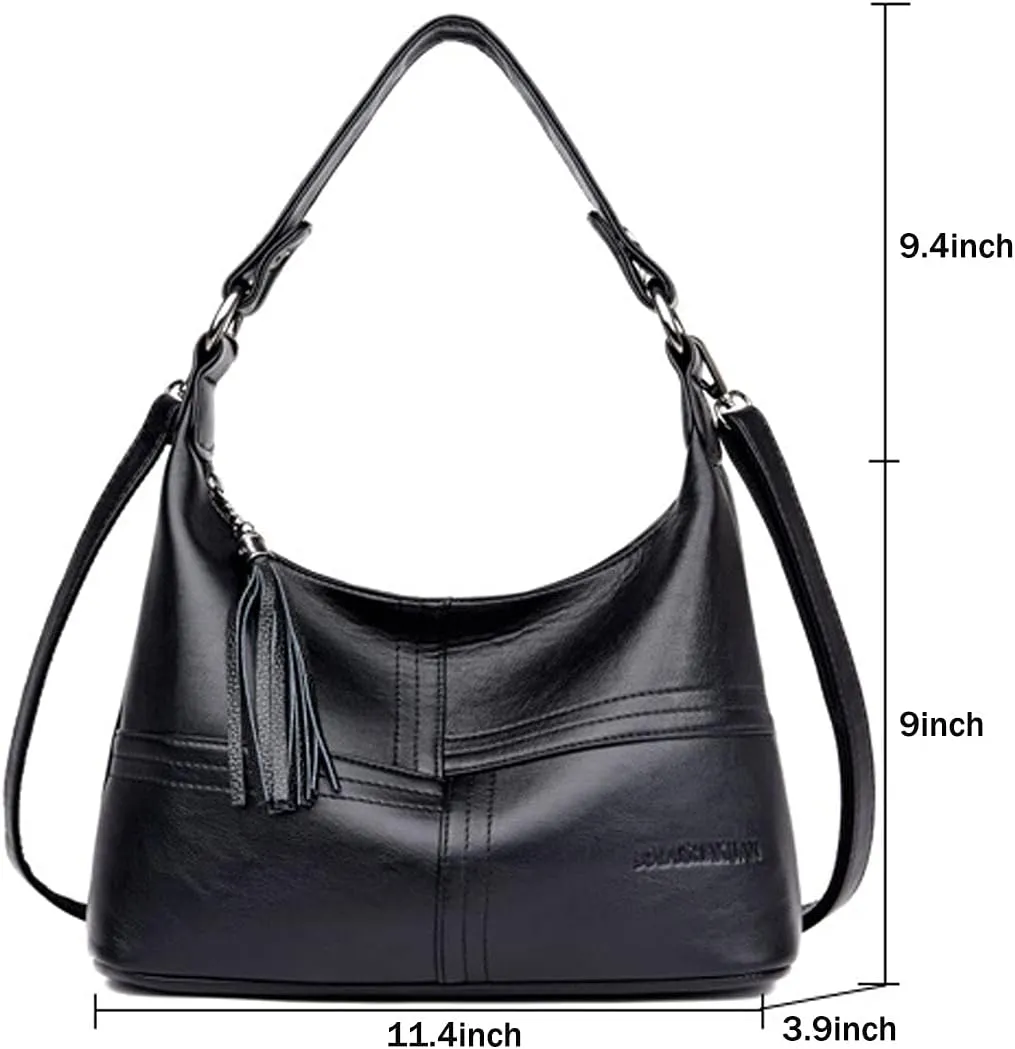 Hobo Purses and Handbags for Women Shoulder Bag Crossbody Bags with Tassel