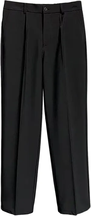 JEShifangjiusu Men's Skinny Fit Plaid Pants Stretch Slim Fit Casual Trousers Golf Long Pants Business Dress Pants Chino Pant