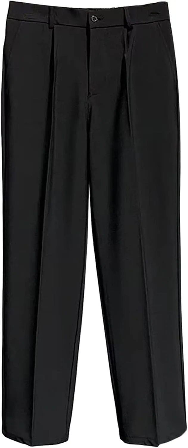 JEShifangjiusu Men's Skinny Fit Plaid Pants Stretch Slim Fit Casual Trousers Golf Long Pants Business Dress Pants Chino Pant