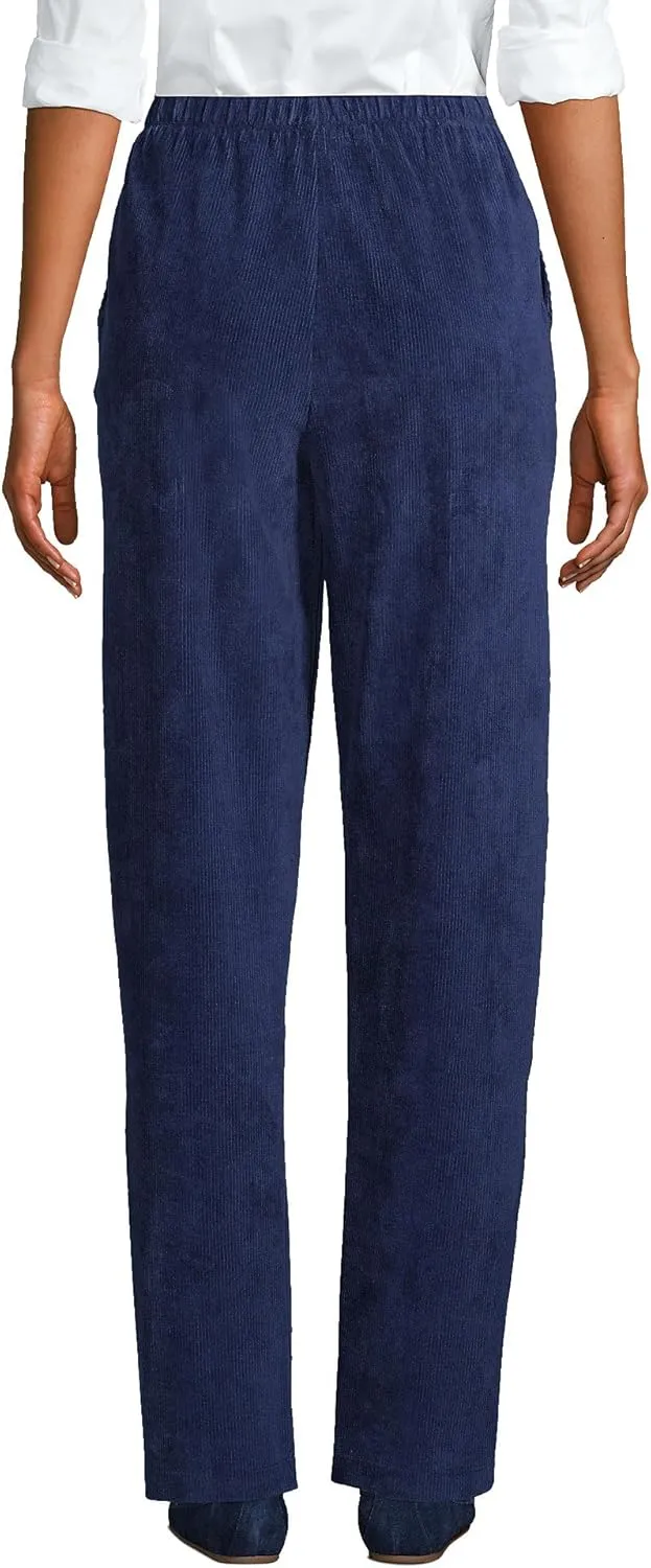 Lands' End Women's Sport Knit High Rise Corduroy Pants