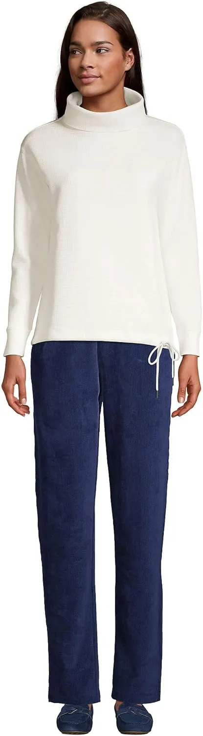 Lands' End Women's Sport Knit High Rise Corduroy Pants