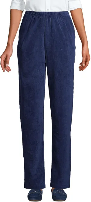 Lands' End Women's Sport Knit High Rise Corduroy Pants
