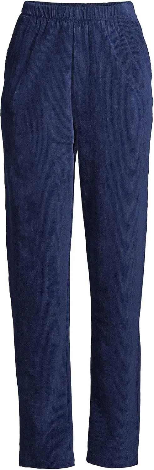 Lands' End Women's Sport Knit High Rise Corduroy Pants