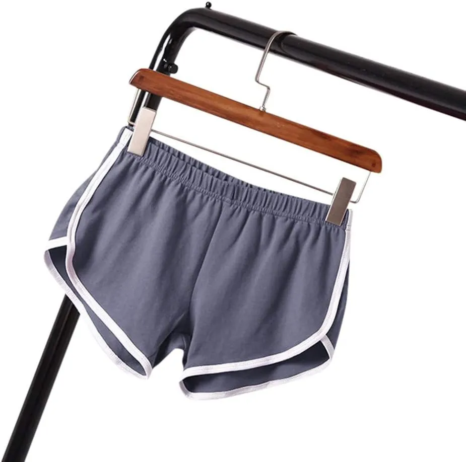 LCMTWX Workout Shorts Women Sweat Shorts Elastic Waist Running Workout Shorts with Pockets Women's Wide Workout Shorts