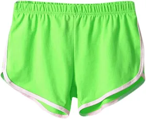 LCMTWX Workout Shorts Women Sweat Shorts Elastic Waist Running Workout Shorts with Pockets Women's Wide Workout Shorts