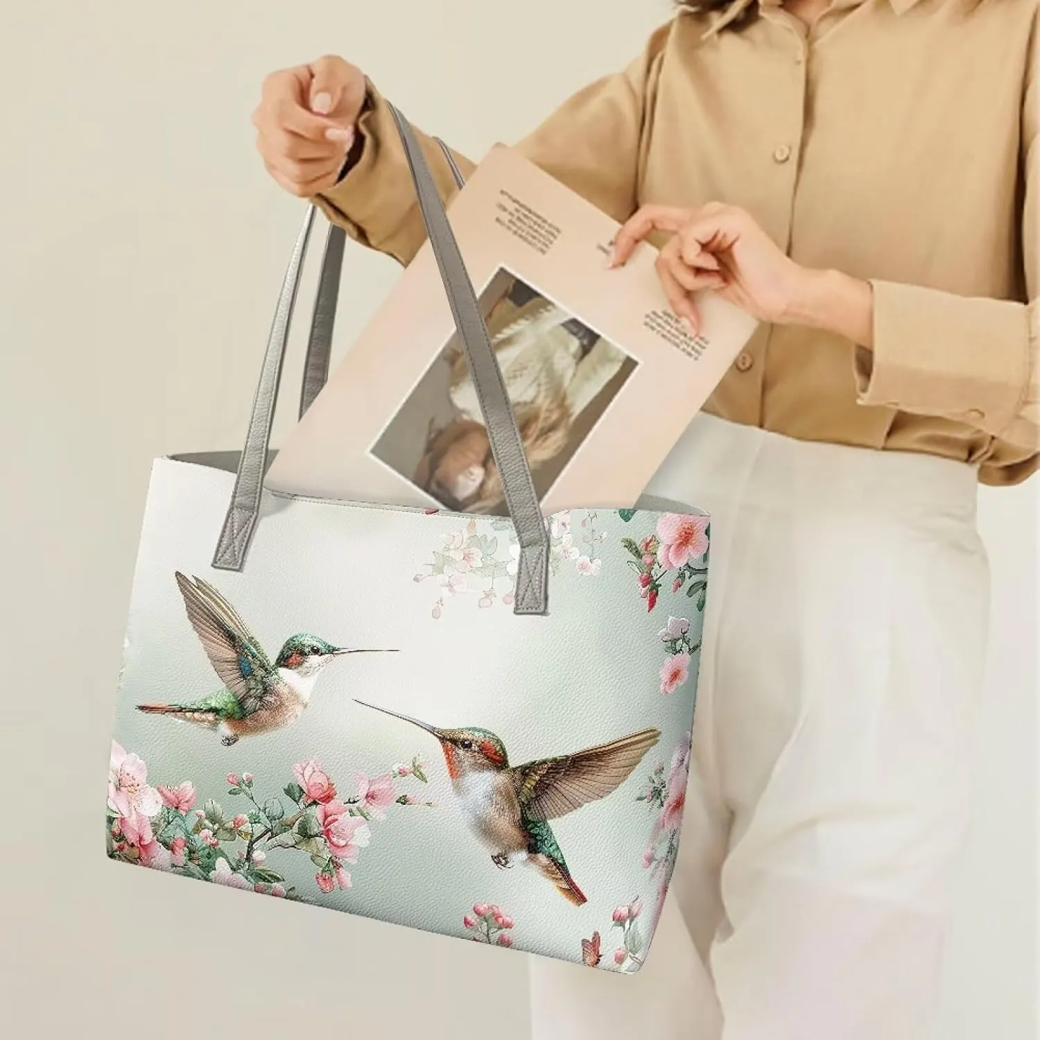 Leather Handbags Oversized Shoulder Bag Ladies Top Handle Purse for Women Designer Shoulder Tote Purse and Handbags