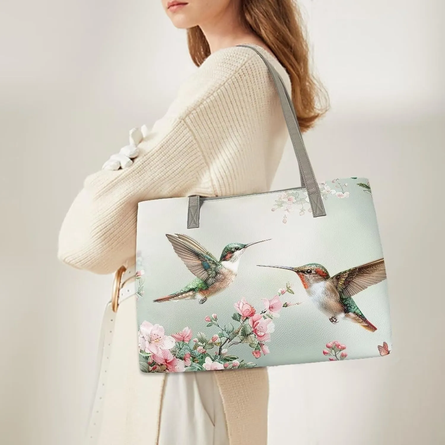 Leather Handbags Oversized Shoulder Bag Ladies Top Handle Purse for Women Designer Shoulder Tote Purse and Handbags