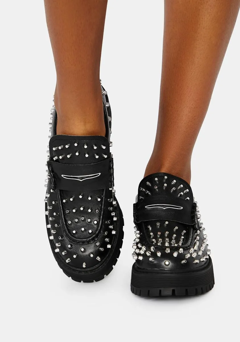 Malvern Studded Loafers