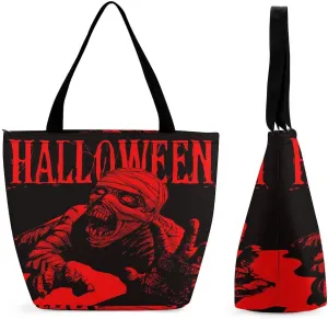 Map Kawaii Hobo Handbags With Zipper Women's Tote Handbags