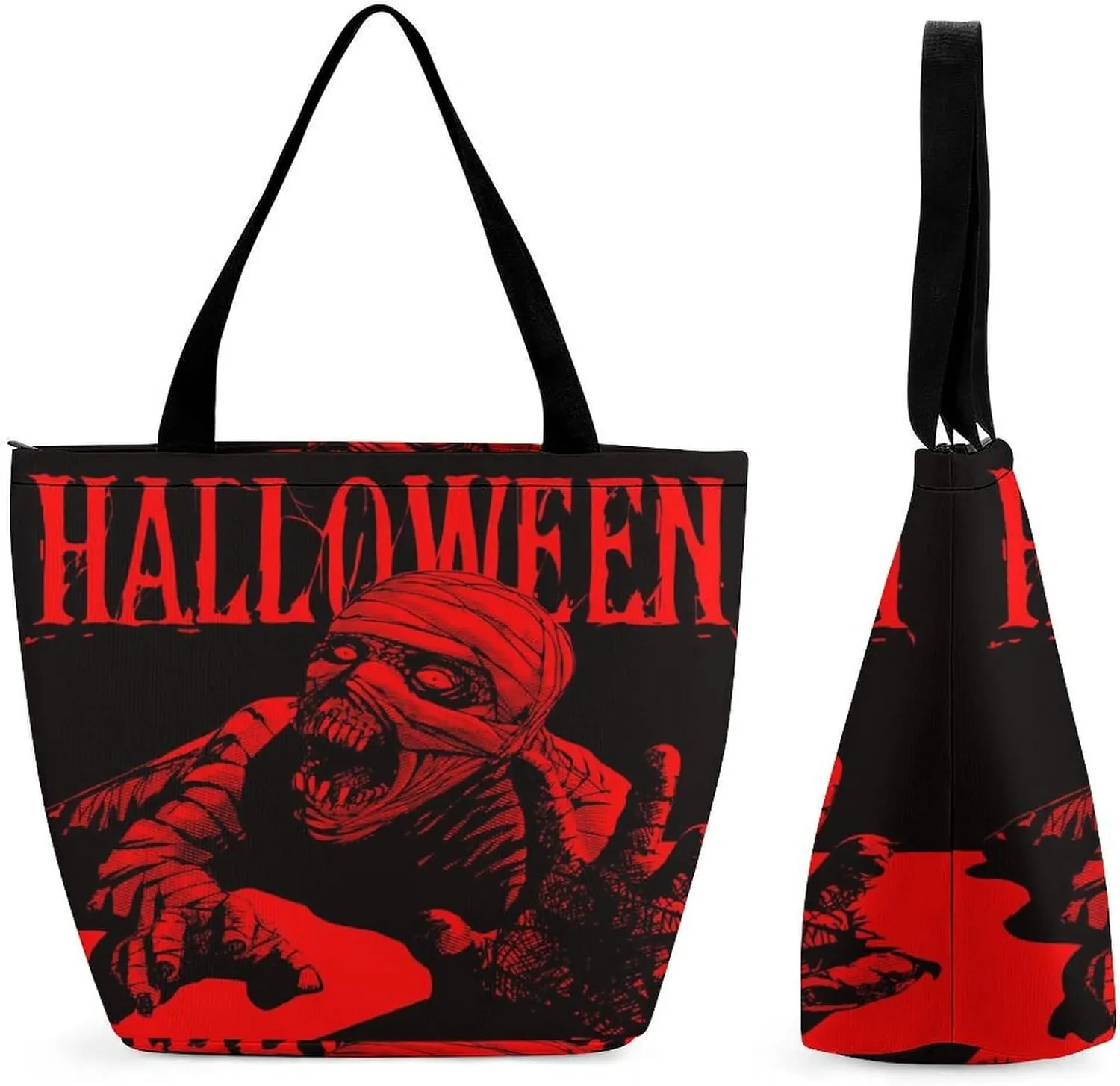 Map Kawaii Hobo Handbags With Zipper Women's Tote Handbags