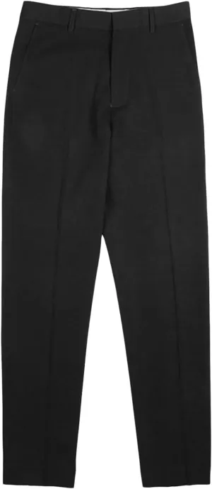 Men's Flat Front Straight Fit Dress Pant Casual Skinny Stretch Chinos Pants Slim Fit Business Pant with Pocket (34,Black)