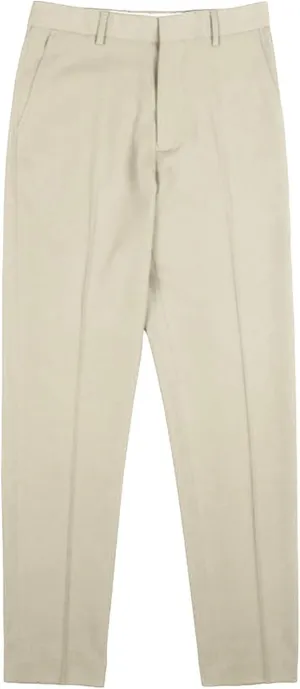 Men's Flat Front Straight Fit Dress Pant Casual Skinny Stretch Chinos Pants Slim Fit Business Pant with Pocket (36,Apricot)