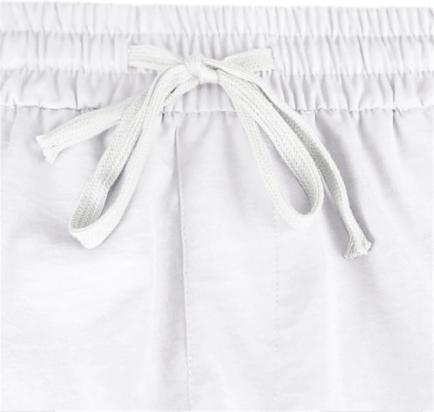 Men's Shorts Casual Cotton Linen Elastic Waist Summer Beach Vacation Shorts with Multi-Pocket