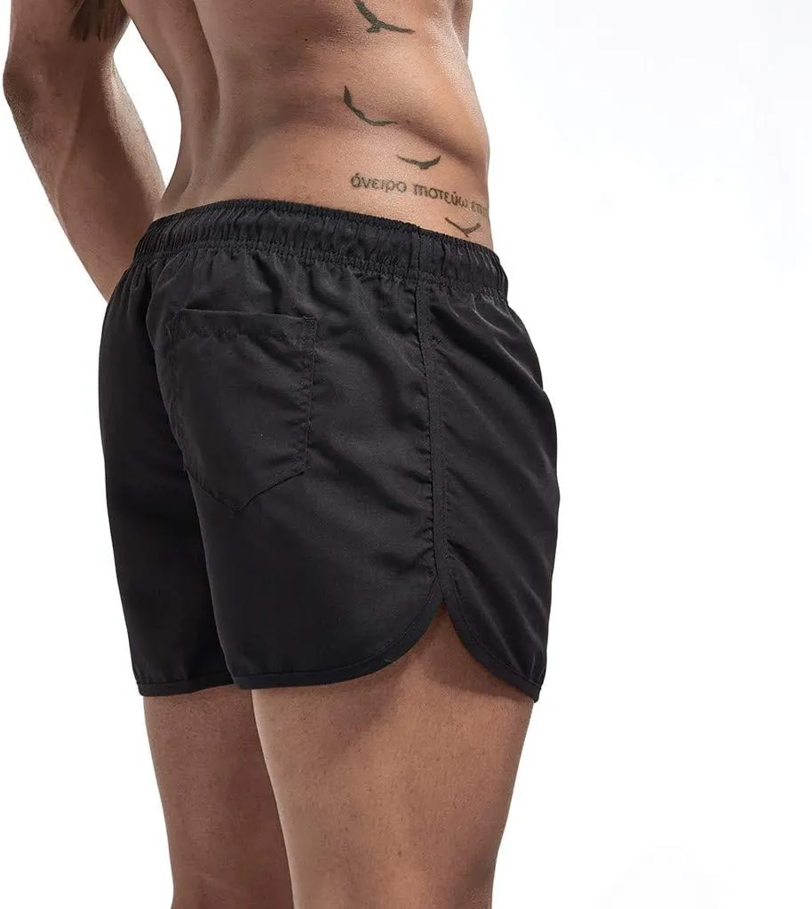Men's Summer Shorts Lightweight Slim-Fit 5" Flat-Front Drawstring Walk Shorts Comfort Beach Stretch Chino Short