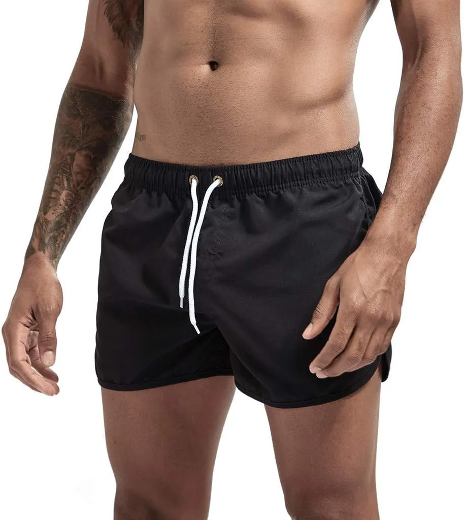 Men's Summer Shorts Lightweight Slim-Fit 5" Flat-Front Drawstring Walk Shorts Comfort Beach Stretch Chino Short