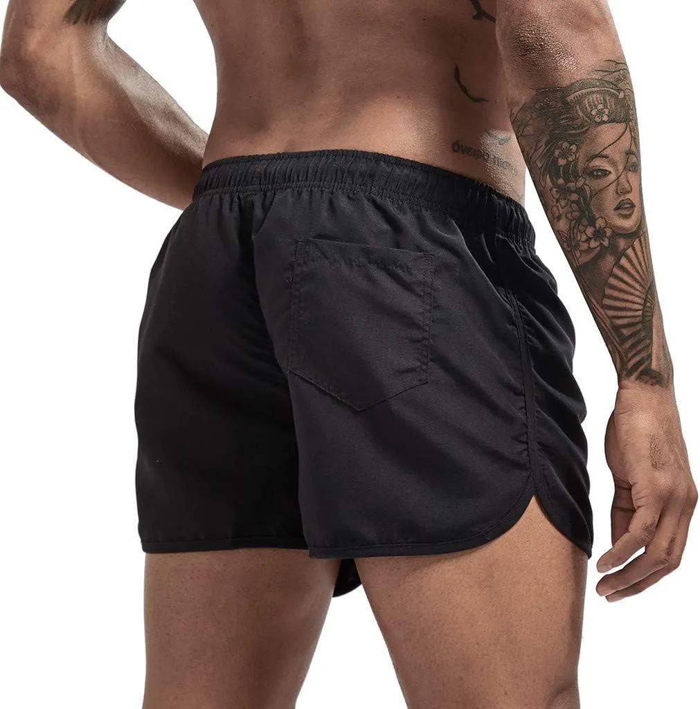 Men's Summer Shorts Lightweight Slim-Fit 5" Flat-Front Drawstring Walk Shorts Comfort Beach Stretch Chino Short