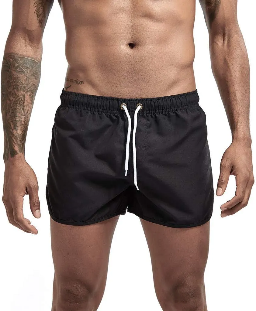 Men's Summer Shorts Lightweight Slim-Fit 5" Flat-Front Drawstring Walk Shorts Comfort Beach Stretch Chino Short