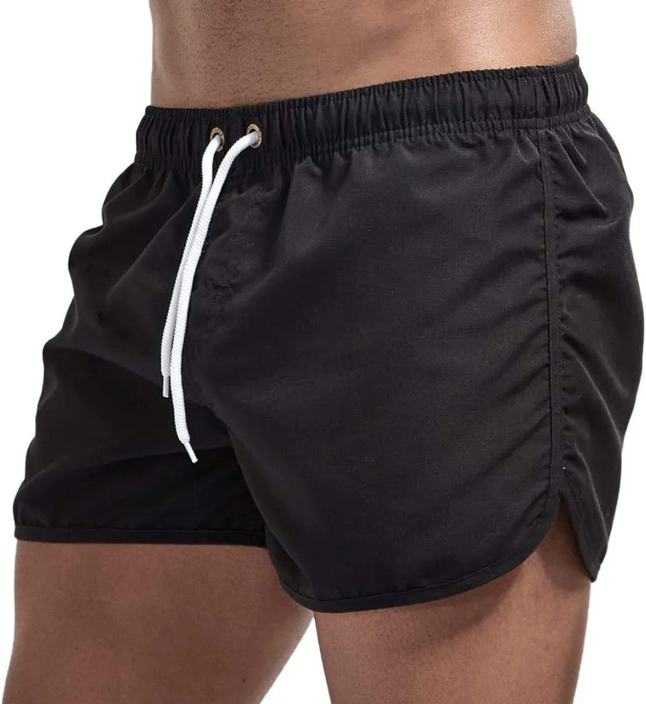 Men's Summer Shorts Lightweight Slim-Fit 5" Flat-Front Drawstring Walk Shorts Comfort Beach Stretch Chino Short