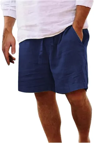 Mens White Summer Linen Shorts Shorts Beach Shorts Casual Cotton Linen Shorts Mens White Summer Linen Shorts Mens