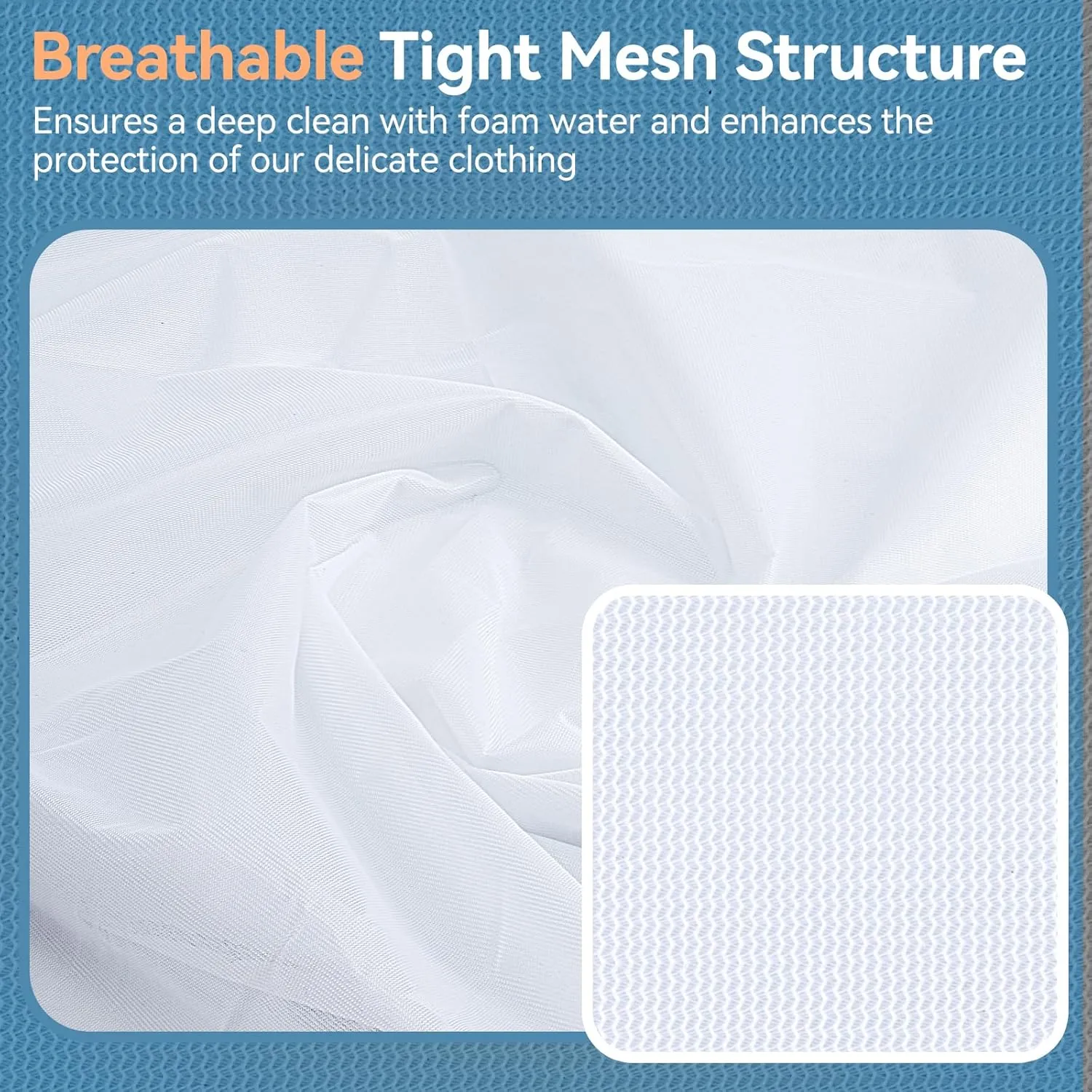 Mesh Laundry Bags for Delicates, 4Pcs Laundry Bags Mesh Wash Bags,Lingerie Bags for Washing Delicates, Laundry Bag for Delicates (1 Large,1 Medium,2 Small)