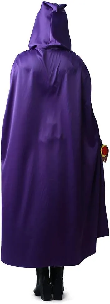 miccostumes Women's Costume Magical Girl Cosplay Fighting Bodysuit Full Set With Purple Hooded Cloak
