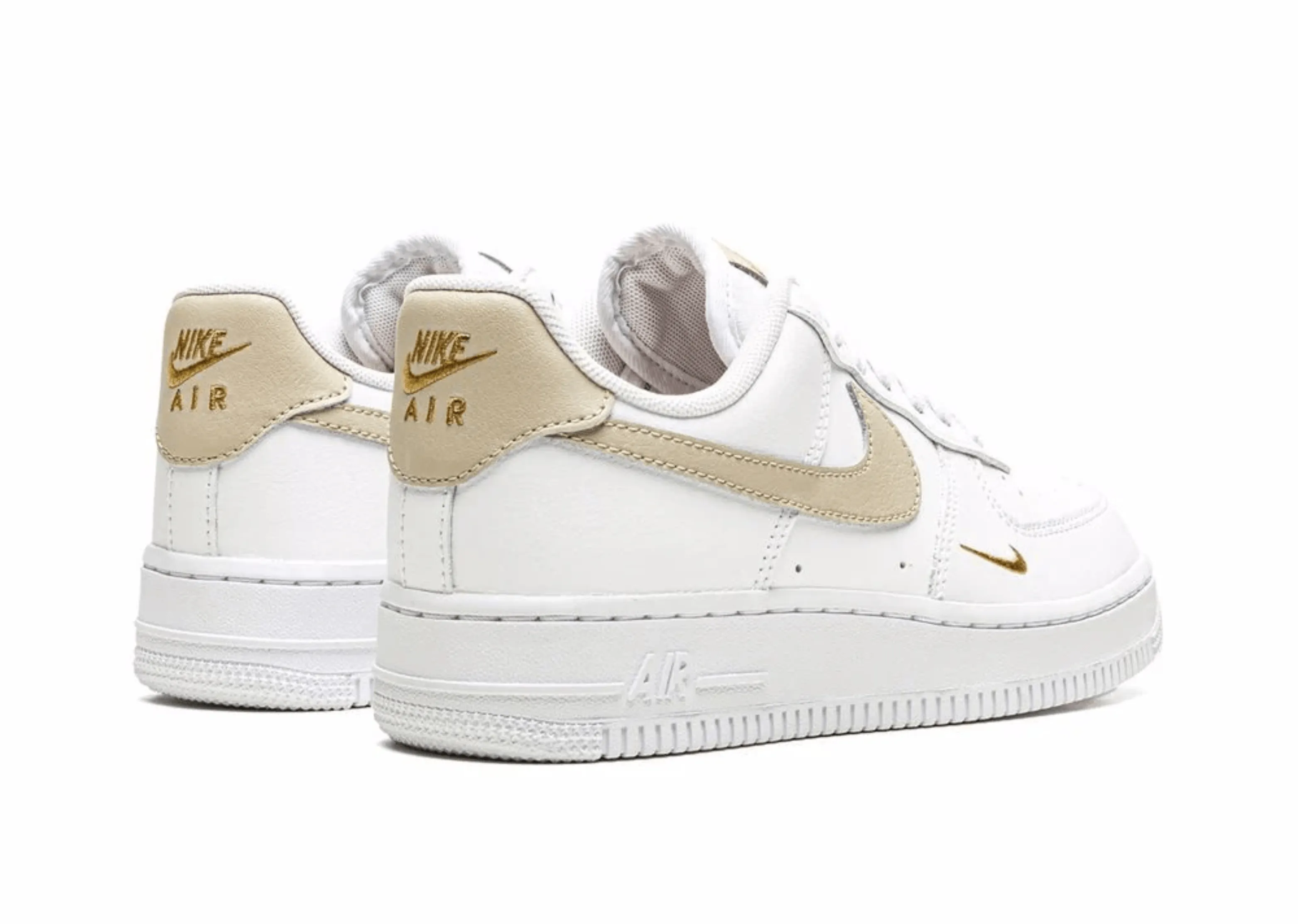 Nike Air Force 1 Low Essentials Toe Swoosh White Rattan