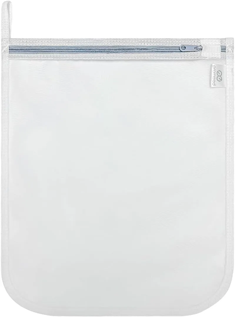 PROMEED Reusable Mesh Laundry Bag for Delicates, Large Size Wash Bag for Mulberry Silk Pillowcase Fitted Sheet Flat Sheet,1Pc Washing Machine Wash Bags for Shirt,Blouse,Underwear,Baby Clothes(20"x24")