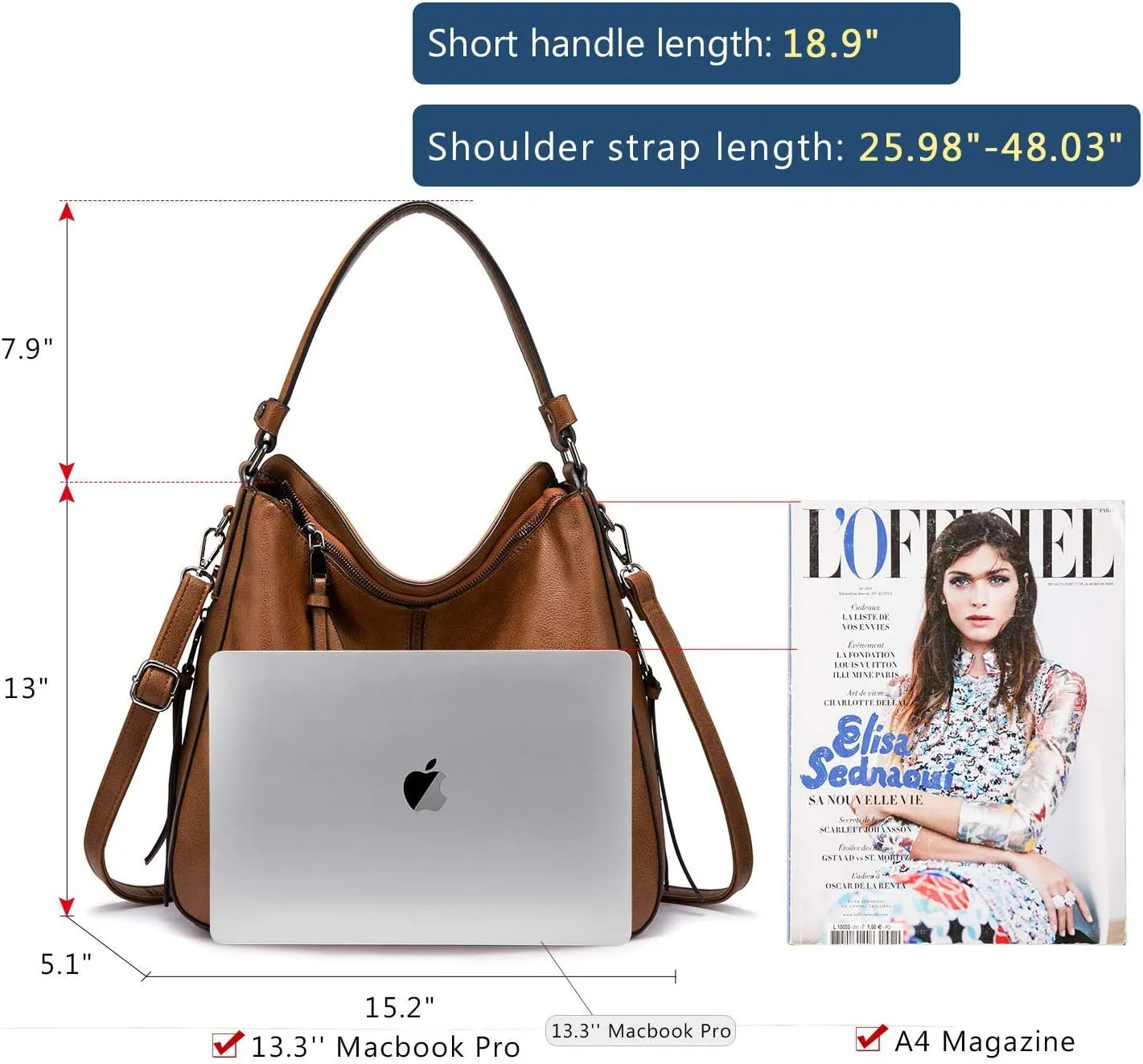 Realer Hobo Crossbody Bags for Women Designer Faux Leather Hobo Handbags Retro Large Size Shoulder Bag Bucket Purse
