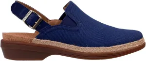 REVITALIGN Women's Ventura Canvas Clog, Navy, 6.5