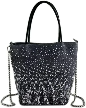 Rhinestone Tote Bag Handbag for Women Summer Shiny Shoulder Hobo Large Canvas Bucket Messenger Beach Bags