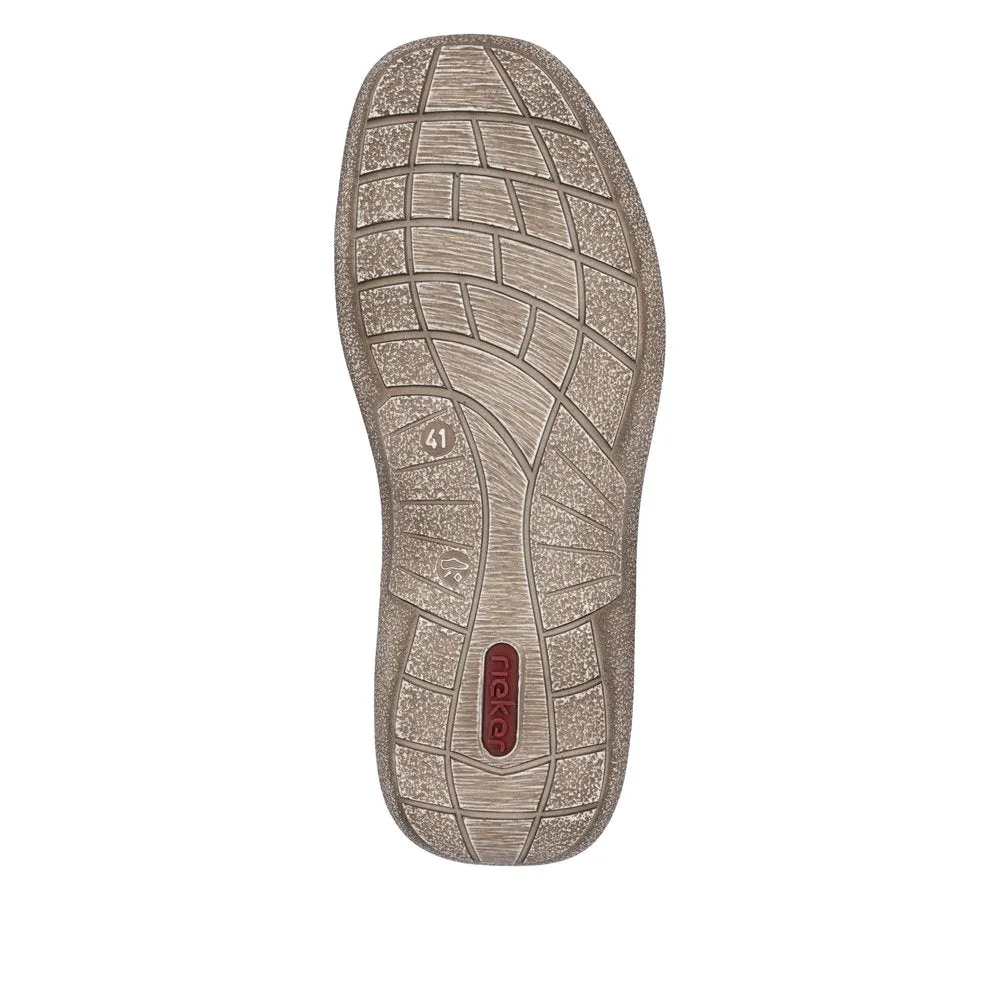 Rieker Mens H Fitting Tan Shoes Laced Comfort 03030-25