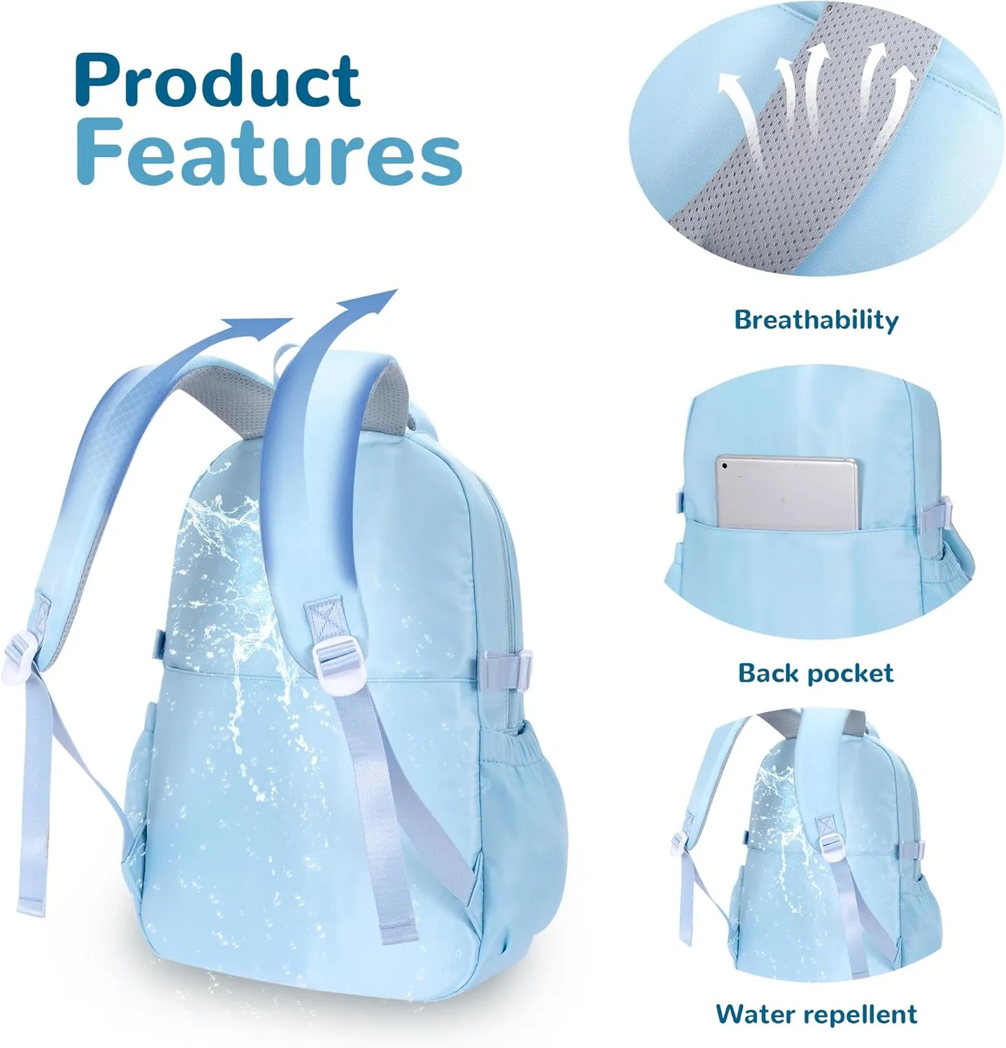 Roffatide Anime Kawaii School Backpack with 12 Pcs Accessories Cartoon Travel Aesthetic New Semester Bag with Cute Pins Anti-Theft Laptop Backpack Travel Daypacks Student Bag for Girls