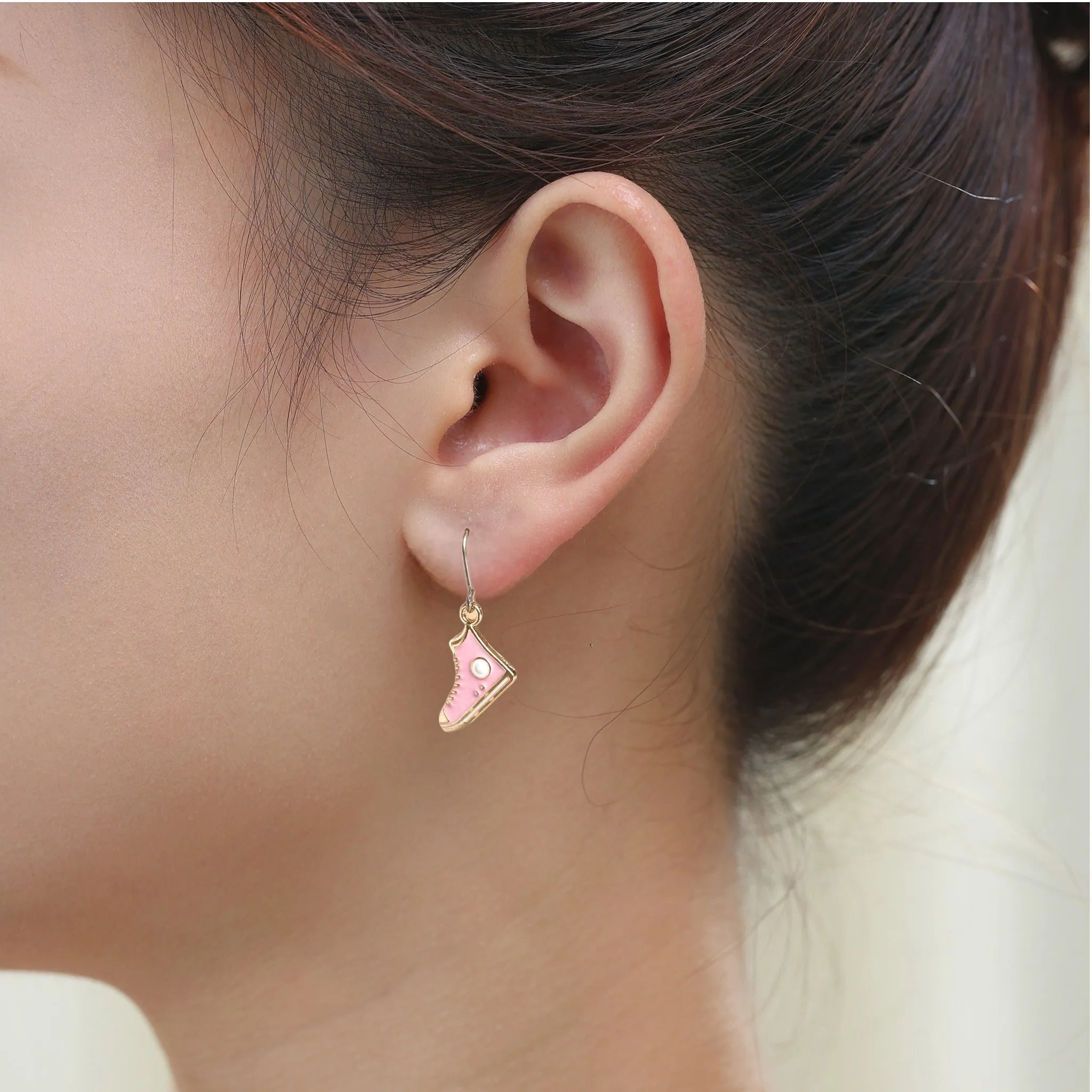Running Shoe Charm Drop Earrings